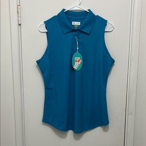 Greg Norman Blue Polo Top